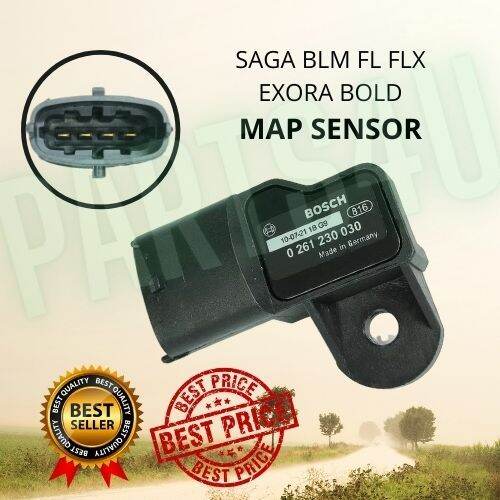 BOSCH 4 PIN MAP SENSOR PROTON SAGA BLM 1.3, SAGA FLX, PERSONA 1.6 LAMA