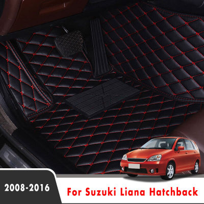 Car Floor Mats For Suzuki Liana Hatchback 2016 2015 2014 2013 2012 2011 2010 2009 2008 Leather Cars Car Accessories Interior