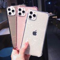 ผงกากเพชรนิ่มกันกระแทกสำหรับ iPhone 11,[Fast]Iphone XR X XS 11Pro ได้สูงสุด6 6S 7 8 Plus ฝาหลังแบบใส