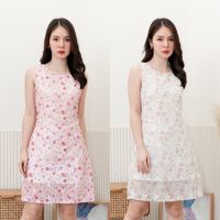 Byjutha  Classic Dress เดรสสั้นแขนกุดลายดอก