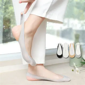 Womens Liner Socks Low Cut Non Slip Ankle Socks Hidden Cushioned