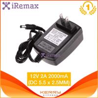 New iRemax DC อะแดปเตอร์ Adapter 12V 2A 2000mA (DC 5.5 x 2.5MM)