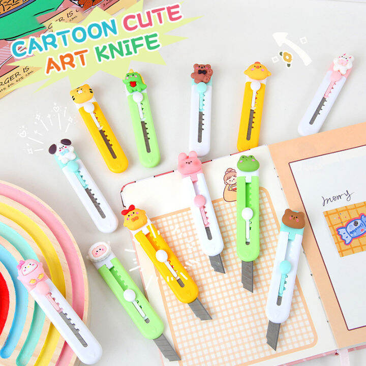 【Bestella COD】Pemotong Utilitas Kartun Mini Pemotong Kerajinan Siswa