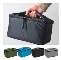 Portable Camera Insert Padded Bag Case Pouch Holder Shockproof with Dividing Partition for DSLR Sony Canon Nikon Pentax