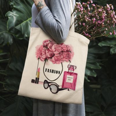 Brown Water Cup Fashion Ladies Canvas Bag Messenger Bag Cosmetic Bag Handbag Shoulder Bag Document Bag Shopper Bag
