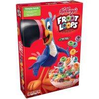 Premium snack Enjoy eating เคลล็อกส์ ฟรูท ลูปส์ Kelloggs Froot Loops 286g. ล๊อตใหม่  Exp January-February 2022 (1 Pack)