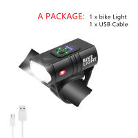 LED Torch Bike Front Light Rainproof USB Rechargeable Bicycle Light 2000LM Cycling Headlight LED 1200mAh Flashlight Bike Lamp