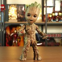 The Avengers Groot ต้นไม้ขนาดเล็กผู้ชายอนิเมะภาพยนตร์ตัวละครหุ่นโมเดลข้อต่อที่เคลื่อนไหวได้โมเดลของขวัญวันหยุดสำหรับเด็กน่ารัก