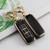 ❣✙☢ TPU Car Remote Key Case Cover For GAC Trumpchi GS GA3 GA3S GA5 GA6 GS4 GS8 GS5 GS3 GA4 Gold Edge Shell Fob Keychain Accessories