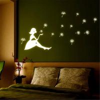 ZZOOI Luminous Wall Stickers Glow In The Dark Wall Art Bedroom Living Room Decorative Sticker Home Supplies Colorful Fluorescent Decal