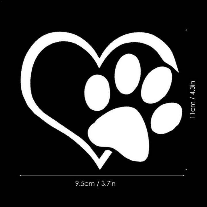 heart-decals-for-cars-waterproof-automotive-dog-paw-print-stickers-footprint-decals-for-trucks-walls-hotels-decoration-cute-love-stickers-for-restaurants-window-laptops-greater