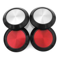 Style car (4PCS) 64MM Wheel Center Cap Rim Caps Dustproof with Aluminum Red Silver Badge