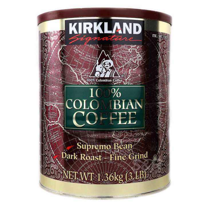 Kirkland Signature 100 Colombian Coffee Supremo Bean Dark RoastFine