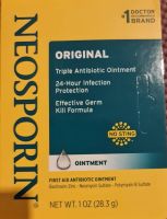 Neosporin Original Ointment 1 Oz (28.3 g) ออยเมนท์ ทาแผลสด ลดการติดเชื้อ สูตรดั้งเดิม หมดอายุ 01/2025