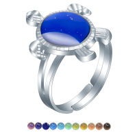 [COD] การค้าต่างประเทศอุณหภูมิอารมณ์แหวนเปลี่ยนสี แหวนเต่าน้อยน่ารักสร้างสรรค์