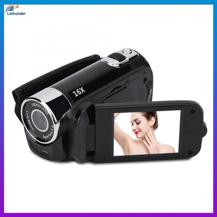 กล้องวีดีโอกล้องบันทึก-dv-ดิจิตอล1080p-full-hd-16mp-หน้าจอหมุนได้270องศา16x-การซูมดิจิตอลตอนกลางคืน