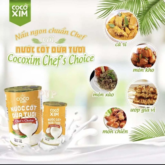 Nước cốt dừa tươi chef s choice cocoxim 400ml,chefs choice - ảnh sản phẩm 4