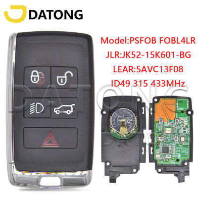 Datong World รถกุญแจรีโมทสำหรับ Land Rover Velar Range Discovery 2017-2020 Psfob FOBL4LR ID49 315MHz 433MHz Promixity Samrt Card