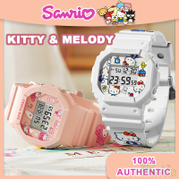 (42mm)ของแท้ 100% นาฬิกา Hello Kitty นาฬิกาอิเล็กทรอนิกส์ นาฬิกากันน้ำของเด็กผู้หญิง นาฬิกาแบรนด์แท้ป้องกันรอยขีดข่วน นาฬิกาผู้หญิงKids Watch นาฬิก8611