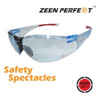 แว่นเซฟตี้ ZEEN PERFECT รุ่น 91713 Safety glasses Passed ANSI Z87.1 USA Standard ปีกขากว้างป้องกันดวงตาและใบหน้า with Anti Slip Nose Pad เลนส์กัน UV400