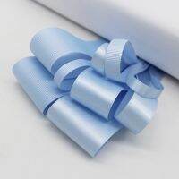 5 Meter/Lot Bluebell Blue Color Tapes Grosgrain Ribbon Satin Ribbon For DIY Kids Craft Making Accessories 1.5" 1" 5/8" 3/8" 1/4" Gift Wrapping  Bags