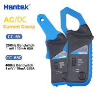 Hantek Ac/ แคลมป์กระแสไฟฟ้า DC สำหรับออสซิลโลสโคป CC650 CC-65แบนด์วิธ20KHz/400Hz 1mV/10mA 65A 650A พร้อมปลั๊กออสซิลโลสโคปของ BNC