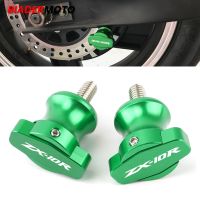 For Kawasaki ZX-10R ZX10R ZX10R 2013-2018 2019 Motorcycle CNC Stand Screw Swingarm Spools Slider With Logo ZX-10R