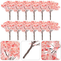 BESTOMZ 12pcs นางแบบ Cherry Trees Park Street Diorama ทิวทัศน์ทิวทัศน์ทิวทัศน์ทิวทัศน์ขนาดเล็กทิวทัศน์