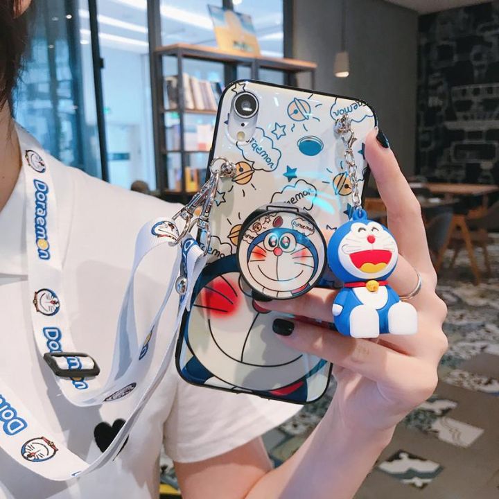 เคสโทรศัพท์มือถือ-ลายการ์ตูนโดราเอมอน-พร้อมสายคล้อง-สําหรับ-vivo-s1-pro-vico-s1pro