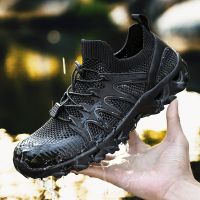 Mens Breathable Trekking Shoes Outdoor Hiking Sneakers Women Wading Aqua Water Shoes Mesh Quick drying Sports Sneakers