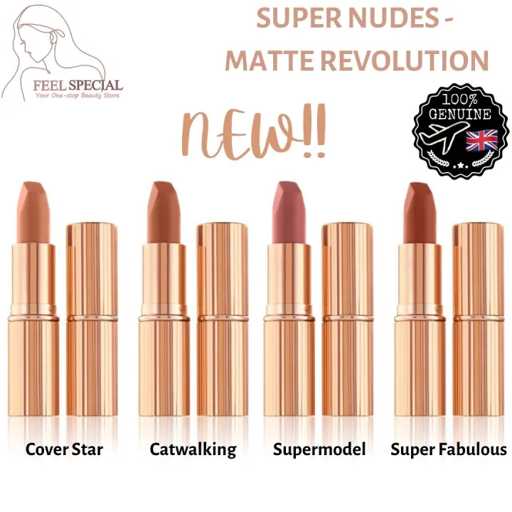 CHARLOTTE TILBURY Super Nudes Matte Revolution Lipstick G Supernude Nude Catwalking