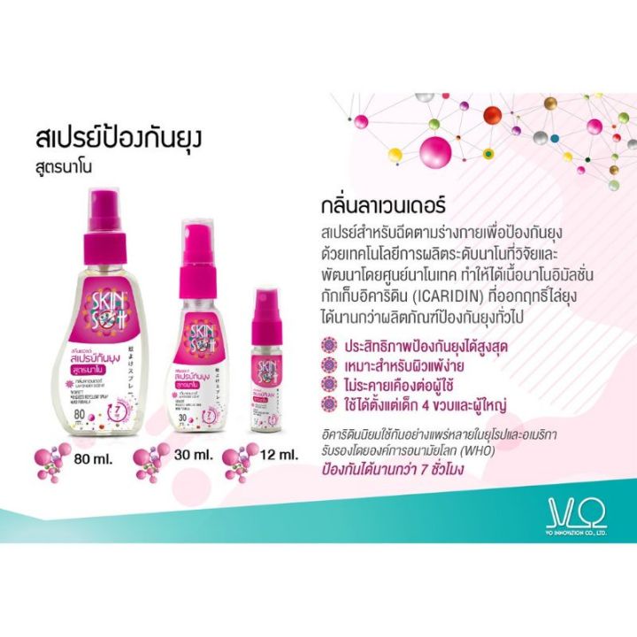 สเปรย์ปกันยุง-สกินซอฟต์สูตรนาโน-กลิ่นลาเวนเดอร์ขนาด12ml-พร้อมส่ง