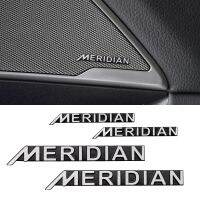 【LZ】☫♗❇  MERIDIAN-3D Alumínio Car Styling Speaker Audio Adesivo Emblema Decalques para Ferrari F1 Jaguar F ritmo Land Rover Range Rover