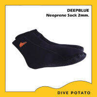 Deep Blue Neoprene Sock