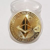 Ethereum ของที่ระลึกเหรียญเลียนแบบทองคอลเลกชันที่ระลึกตกแต่งสร้างสรรค์โบราณของสะสมโลหะ Non สกุลเงิน-SYU STORE