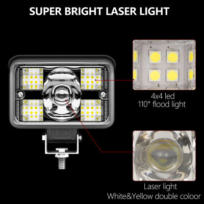 Nlpearl รถ3-5นิ้ว LED Light Bar Off Road Spotlight Work Light สำหรับรถบรรทุก A รถแทรกเตอร์รถจักรยานยนต์หมอกโคมไฟ LED ไฟหน้า12V 24V