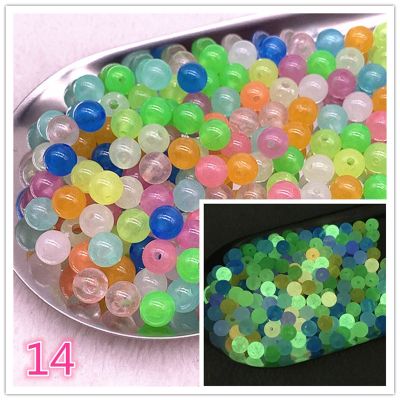 NEW 6--12mm Strong Luminous Beads Glow In The Dark Fishing Loose Spacer Beads for Jewellery Marking DIY Bracelet Accessories