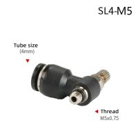 Yingke 1ชิ้นตัวเชื่อมแบบด่วนนิวเมติก Sl 4Mm-12Mm ท่ออากาศ1/4 "1/8" 3/8 "1/2" ท่อด้าย Bspt ตัวผู้ Coupler