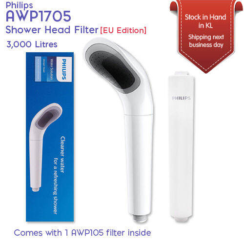 Philips AWP1705 Shower Handset Filter Reduces Chlorine by up to 99