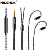 NICEHCK BlackWheat 8 Core สายเคเบิ้ลทองแดงเชื่อมต่อไมโครโฟน ชุบเงิน MMCX/NX7/QDC/0.78 2Pin สําหรับ DB3 C10 CA4 C12 ZSN ZST AS10 EDX DB3