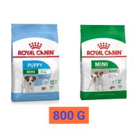 Royal Canin Mini Puppy / Adult อาหารสำหรับสุนัขขนาดเล็ก น้ำหนักเต็มวัยน้อยกว่า 10 กก. ลูกสุนัขและสุนัขโต ขนาด 800 G