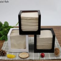 Acrylic Tissue Box Napkin Box Bamboo Tissue Storage Boxes Paper Towel Holder Napkin Holder Paper Holders Home Tissue Organizer Tissue Holders