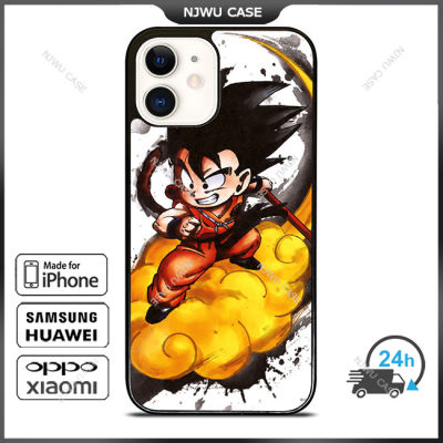Son Goku Child With The Cloud Phone Case for iPhone 14 Pro Max / iPhone 13 Pro Max / iPhone 12 Pro Max / XS Max / Samsung Galaxy Note 10 Plus / S22 Ultra / S21 Plus Anti-fall Protective Case Cover