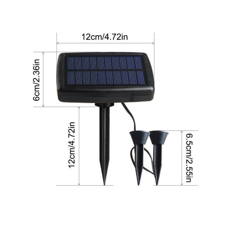 lampu-tenaga-surya-led-พลังงานแสงอาทิตย์สปอตไลท์แนวนอนไฟสนามหญ้ากันน้ำไฟเเบบเเสงพื้นดินเเสงอาทิตย์ไฟทางเดินสว่างทะยานโคมไฟตกแต่งสวนกันน้ำไฟเเบบเเสงพื้นดินเเสงอาทิตย์