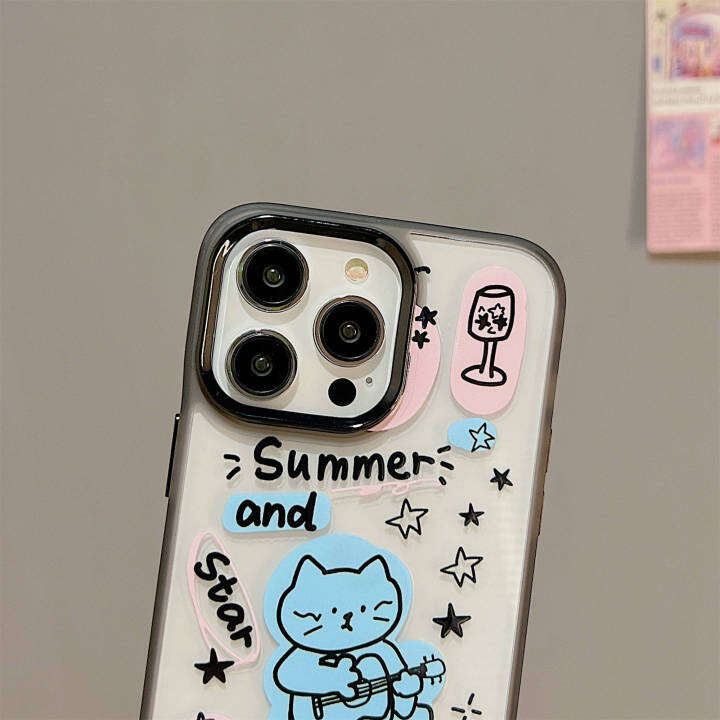 เคสที่วางฝาครอบโทรศัพท์หรูหราแบบคลาสสิกความรู้สึกสูงสามารถใช้ได้กับ-apple-มือถือ-phone14-13-12-11-pro-max-เคสกันกระแทกที่จับไอโฟนโทรศัพท์มือถือ