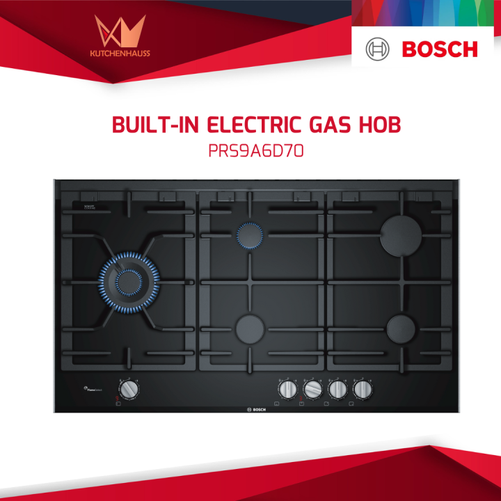 Bosch Series 8 90cm Builtin Electric Gas Hob 5 Burners PRS9A6D70 Lazada