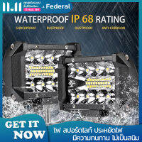 เเพค 100 ชิ้น กันน้ำ 2/5000 กันน้ำ 60 W 4 "LED Combo แถบแสงสำหรับทำงาน Spotlight Off - road Driving ไฟตัดหมอกสำหรับรถบรรทุกเรือ