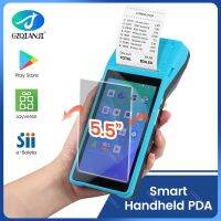 เครื่องพีโอเอสเทอร์มินัล PDA 8.1แอนดรอยด์ในตัว58มม. BT เครื่องพิมพ์ใบเสร็จใบเสร็จด้วยความร้อนรองรับกล้อง Wifi เครื่องอ่านบาร์โค้ด All In One