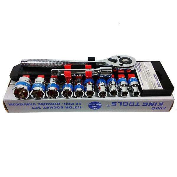 ของแท้100-ระวังของปลอม-ชุดบล๊อก-euro-king-tools-12pcs-1-2-dr-socket-set-12-ชิ้น-ขนาด-1-2