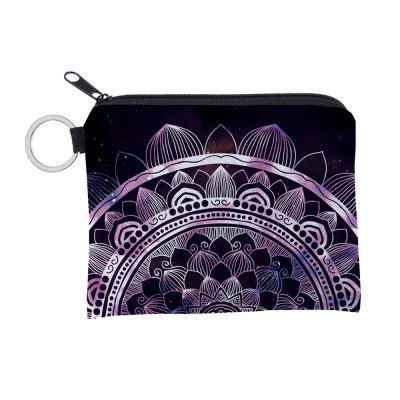 Portable Waterproof Holder Pattern Case Key Card Storage Bag Fabric Coin Women Purse